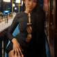 Hollow Out Long Sleeve Sexy Mini Dress Women Autumn Winter Button O Neck High Waist Ruched  Club Party Dresses Elegant
