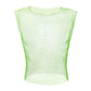 Men Fishnet Sexy Tank Tops Man Rhinestone Shiny See-Through Hollow Vest Mesh Sleeveless T-Shirt Transparent Clothing Clubwear