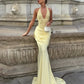 Patchwork Dress Women Fake Diamond Decoration Halter v-Neck Backless Folds Elegant Dinner Party Vacation Vestidos