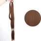 Ponytail Extensions Synthetic Boxing Braids Wrap Around Chignon Tail With Rubber Band Hair Ring 34 "DIY Brown Ombre Braid