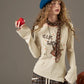 2025 Autumn New Arrivals Y2K Casual Soft Printed Round Neck Shirt For Woman