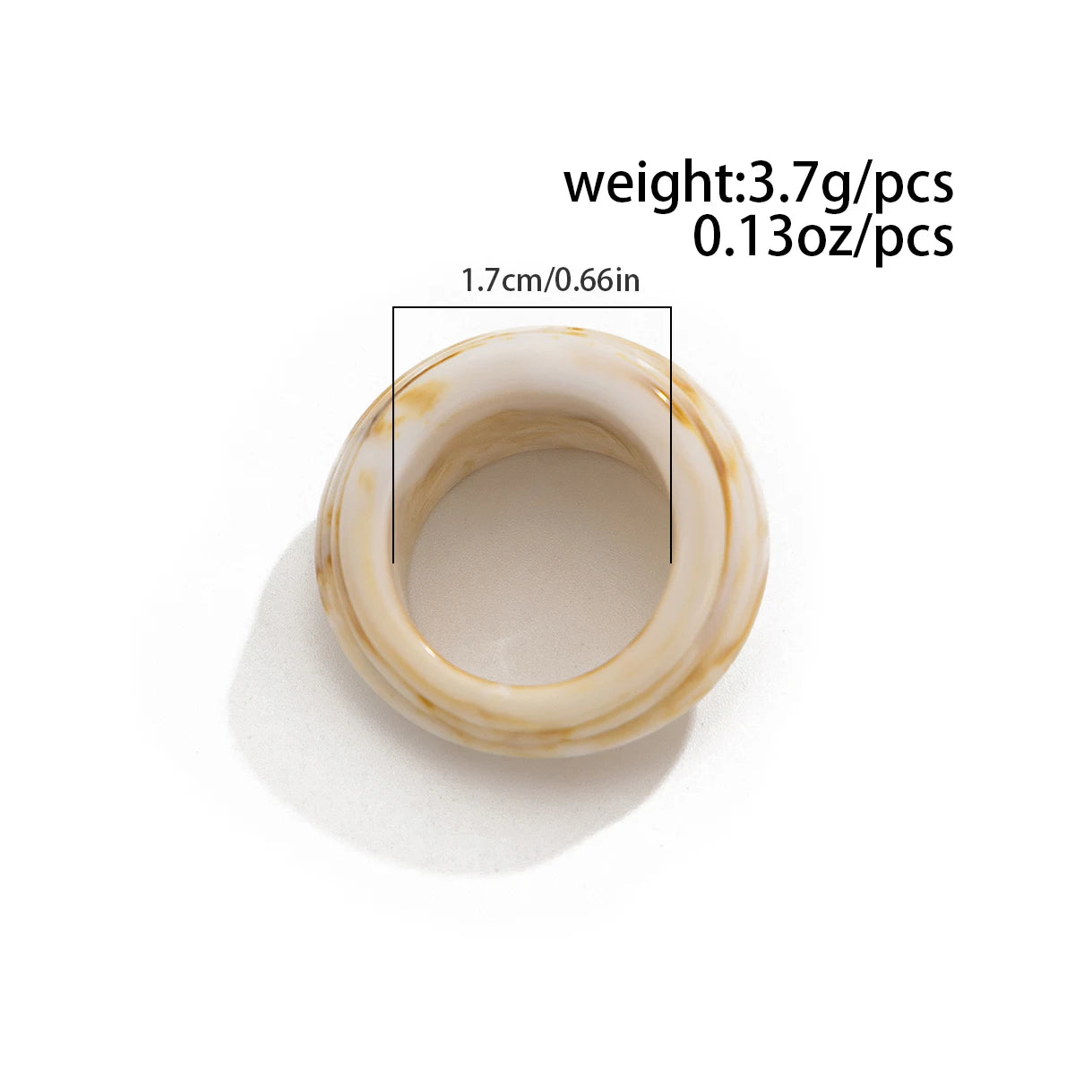 Creative Resin Acrylic Rings for Women Fashion Statement Bohemian Geometric Couple Ring Y2K Wed Engaged Jewelry Gift