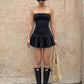 Summer Fashion Folds Dress Women Chest Wrap Sleeveless Skinny Sexy Midnight Simple Classic Prom Party Chic Mini Bodycon