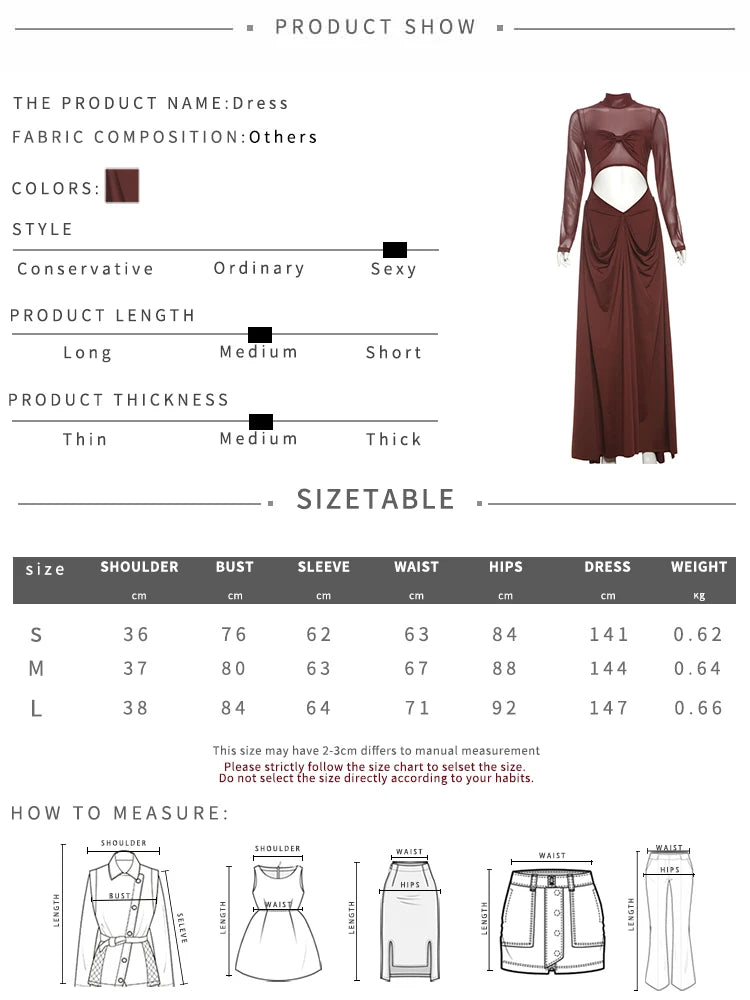 Wrap Knot Dress Women Sexy Patchwork Mesh Chic Hollow Full Sleeve Split Fall Hipster Elegant Birthday Party Vestidos