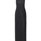 Polka Dot Slip Dress White Black French Style Elegant Sleeveless Backless Long Maxi Dresses for Woman
