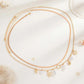 2Pcs/Set Summer Beach Vacation Sexy Bikini Waist Chain Boho Imitation Pearl Starfish Conch Pendant Body Chain Jewelrry