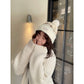 Casual Fair Isle Style Sheep Pattern Pom Pom Knit Beanie For Women