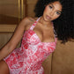 Snake Print 2-Piece Set Women Halter Low-Neck Backless Sleeveless Vest+Simple Mini Short Sexy Midnight Hottie Suit