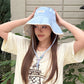 Women's Reversible Wide Brim Sun Hat, Adjustable Chin Strap Bucket Hat, Breathable UPF Protection Beach Hat for Women