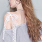 Sweet Lace Strap One-Shoulder Top, Boat Neck Short Sleeve, Casual Feminine Loose Top for Women