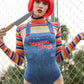 Halloween Costumes for Women Scary Nightmare Killer Doll Wanna Play Movie Character Bodysuit Chucky Doll Costume Set
