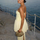 Sleeveless Elegant Mesh Patchwork Dress Women Fashion Classic Backless Split Trend Vacation Evening Party Long Bodycon
