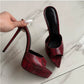 2026 Summer Women's Pointed Toe Open Toe Stiletto Cool Slippers Fashion Women's Wedding Dance Shoes