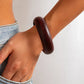 Vintage Retro Irregular Wood Bangles for Women Fashion Statement Creative Geometric Chunky Bracelets Couple Jewelry New