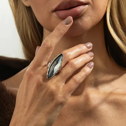 8 Styles Simple Crystal Rings for Women Wedding Bridal Kpop Geometric Knuckle Rings New Year Party Jewelry Accessories