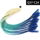 Synthetic Colored Braided Ponytail Hair Extension Rainbow Color Braids Pony Tail With Elastic Band Girl's Pigtail