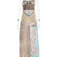See Through Maxi Dress Women Sexy Patchwork Leopard Print High Slits Single-Breasted Hollow Summer Vacation Vestidos
