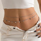 Sexy Flat Snake Chain Waist Belly Belt for Women Summer Beach Bikinis Simple Body Chain Festival Jewelry Accessories
