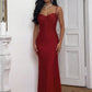 Elegant Low-Neck Folds Maxi Dress Women Sleeveless Skinny Dinner Party Vacation Summer Fashion Simple Classic Vestidos