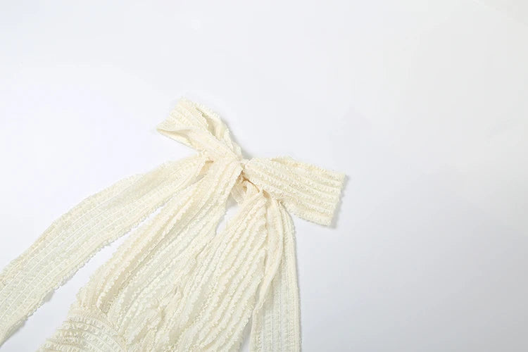 Elegant Backless Halter Dress Women Sexy Deep V-Neck Ruched Ribbon Split Vacation Party Gown Chic Peach Hip Vestidos