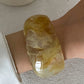 Y2K Boho Brown Thick Resin Acrylic Bangles for Women 2025 New Fashion Irregular Wide Arm Bracelets Party Jewelry Gift