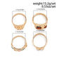 4Pcs Boho Rhinestone Gold Color Ring Set for Women Wed Bridal Geometric Metal Knuckle Ring Couple Jewelry Accessories