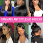 220 Density Bone Straight Brazilian Human Hair 13x6 13x4 HD Transparent Lace Frontal Wig Pre Plucked For Women
