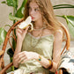 Women's V Neck Floral Lace Cami Top with Button Front, Spaghetti Strap Cropped Tank for Summer, Soft Gentle Layering