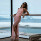 Two Piece Set Sleeveless Bodysuit and Mesh Split Long Skirt Sexy Vacation Beach Outfits Women Summer 2026