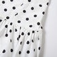 Polka Dot Print Dress Woman Irregular Skew Collar Halter Ribbon Backless Puffy Hem Y2K Style Elegant Mini Bodycon