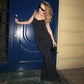 Black Backless Maxi Dress with Sequin Butterfly Embellishment Elegant Sexy Birthday Dress for Woman 2026