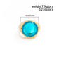 Vintage Irregular Acrylic Rhinestone Metal Rings Trendy Geometric Aesthetic Women's Finger Jewelry Gift