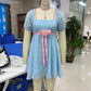 Roleplay The Shining Twins Cosplay Dress 1980 Horror Movie Disfraz Costume Women Halloween Carnival Party Outfits