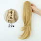 Synthetic Long Wavy Ponytail Hair Extensions Brown Black 18Inch Claw Clip Pony Hairpiece For Daily Use Hair Accessories