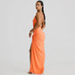 Asymmetrical Ruched Backless High Split Long Dresses Woman Summer Dress Elegant Sexy Vacation Outfits