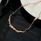 Simple Irregular Bone Chain Necklace for Women 2024 Trend Goth Metal Choker Aesthetic Jewelry Accessories Steampunk Men