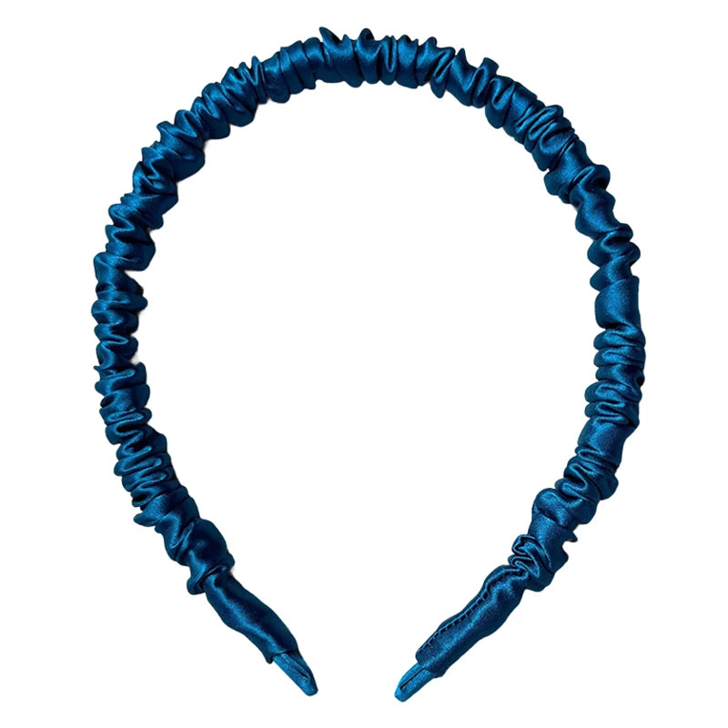 Hair Hoop Band Headbands For Women Girl 100% Pure Mulberry Silk Elastic Luxury Hair Accessories