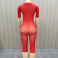 See Through Romper Women Sexy Fashion Half Sleeve Turtleneck Simple Hottie Chic Trend Midnight Street Club Playsuits