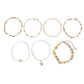 Y2K Boho Starfish Conch Pendant Anklet for Women Summer Beach Vintage Rice Beads Ankle Barefoot Chain Foot Jewelry Set