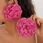 Exaggerated Big Rose Flower Stud Earrings for Women Fashion Statement Goth Piercing Earrings Wed Bridal Y2K Jewelry New