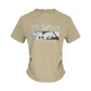 Women's Green Slim T-Shirt with Portrait Graphic Print, Y2K Ruched Short Sleeve Tee for Summer, Chic Aesthetic Crop Top