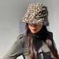 Casual Bucket Hat with Leopard Print