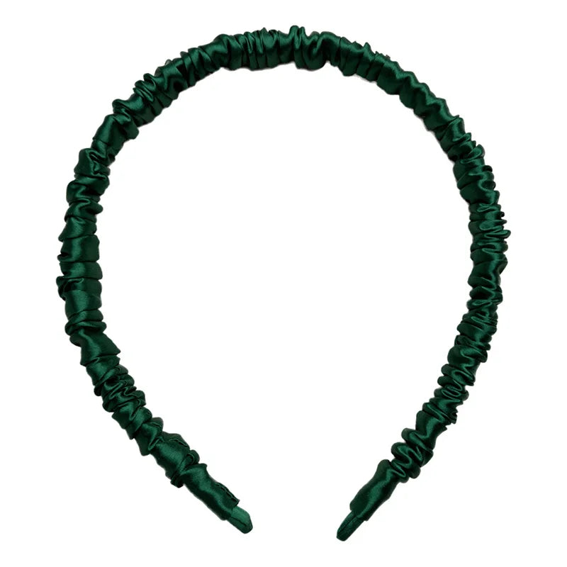 Hair Hoop Band Headbands For Women Girl 100% Pure Mulberry Silk Elastic Luxury Hair Accessories
