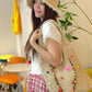 Women's Boho Crochet Straw Shoulder Bag with Colorful Beads, Large Summer Beach Tote Bag, Casual Vacation Handbag