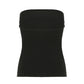 Gothic Print Black Tube Top Women Strapless Skinny Cropped Tops Summer Casual Chic Graphic Tees Y2K Streetwear Vest Basic