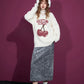 Women's Korean Fashion Winter Party Dress Sparkly Elegant Luxury Bottom New Arrival