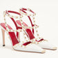 2026 Women's Rivet Low Heel Square Head Stiletto Sandals Fashion Show Party Summer Women's High Heel Sandals