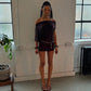 Asymmetrical Off Shoulder Mini Dresses 2025 Woman Clothes Fashion Sexy Summer Dress