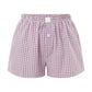Women Y2k Gingham Boxer Shorts Stripes Button Elastic Waist Boxers Cute Mini Bloomers Plaid Loose Fit Boy Shorts