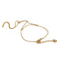 Trendy Stainless Steel Zircon Beads Back of Hand Chain Finger Bracelet Fashion Chic Sexy Jewelry Waterproof Wholesale Gift